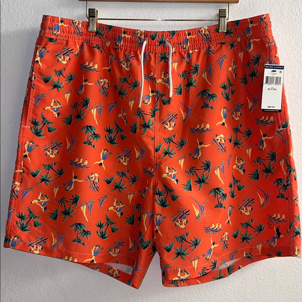 New Polo Ralph Lauren Traveler Swim Shorts Size XLT